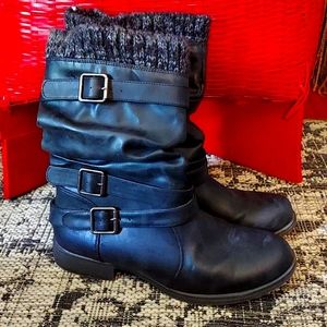 Black Ankle Boots Size 6.5